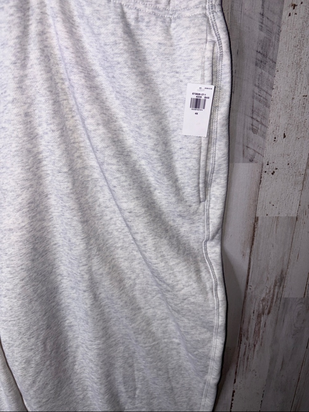 Old Navy Light Heather Gray Women's Sweatpants with Drawstring 4X NWT - Picture 2 of 14